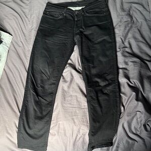 Acne Men's Black Straight Jeans